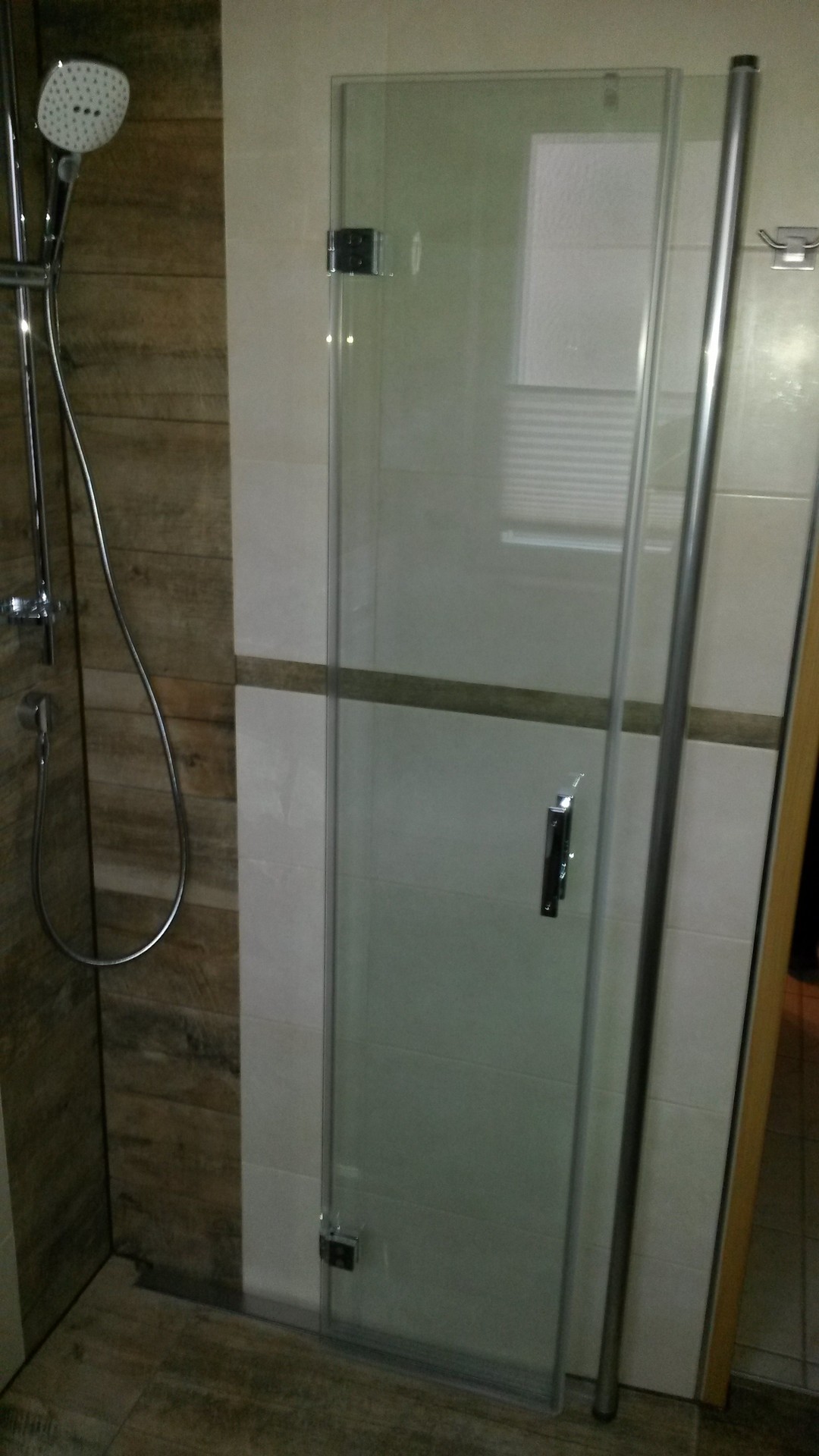 neu installierte Dusche