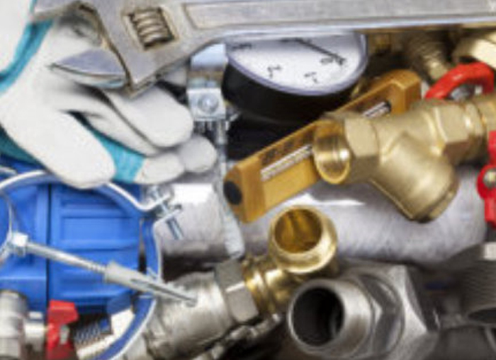 Gas Wasser Sanitär Bauteile